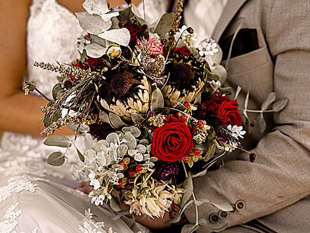 Blumenschmuck und Dekoration für Hochzeiten